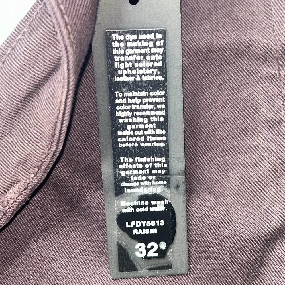 Joe's Jeans Brixton Pants Mens 32 Raisin Wide Leg Chino NWT Made in USA